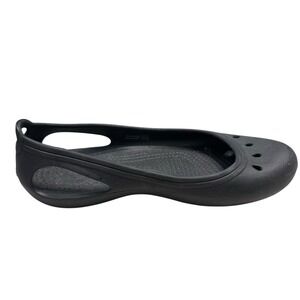 CROCS Size 8 Kayden‎ Ballet Flats Black